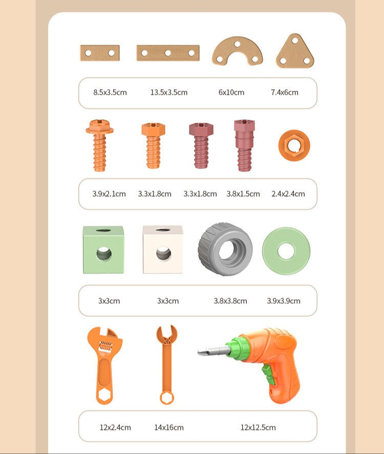 Kids Pretend Play Tool Set